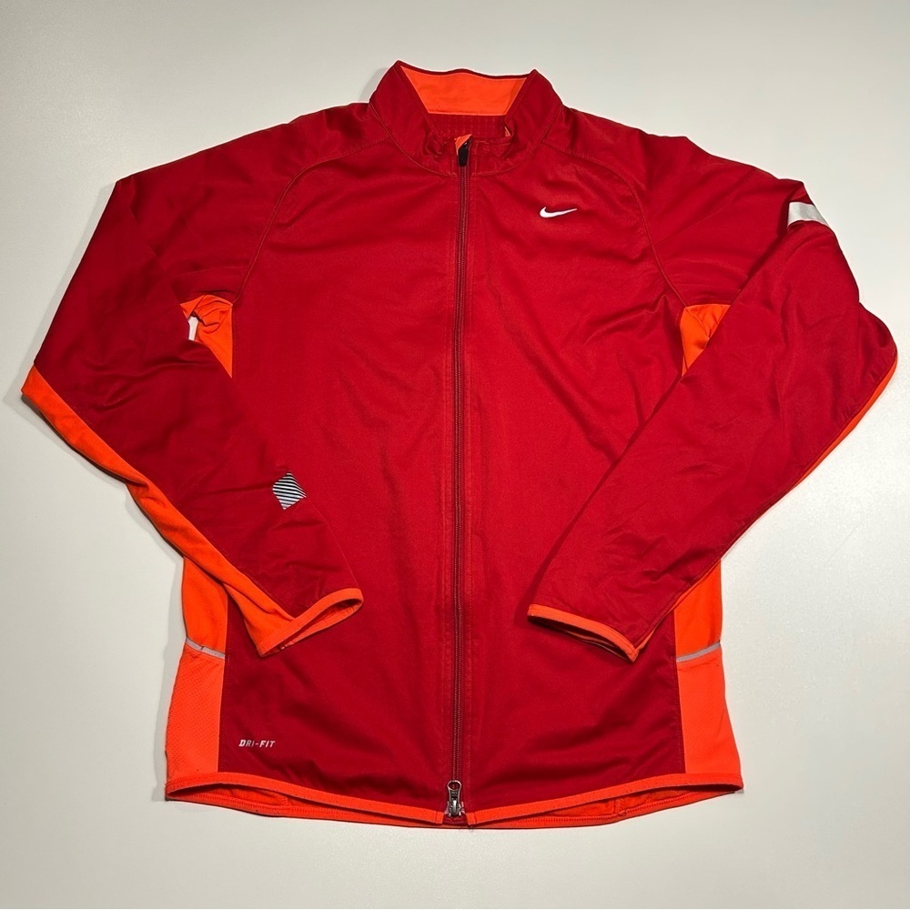 Nike Men’s Element Dri-FIT Running Full-zip Sweater Size Medium Red